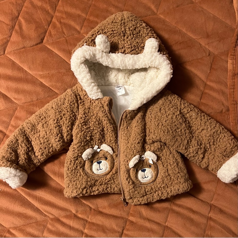 Baby Essentials Brown Teddy Bear Jacket